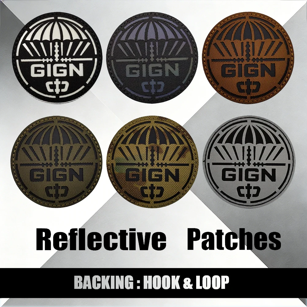Industrial Laser Welding - Frankrijk GIGN Tactische Patches Lasergesneden Nachtzicht