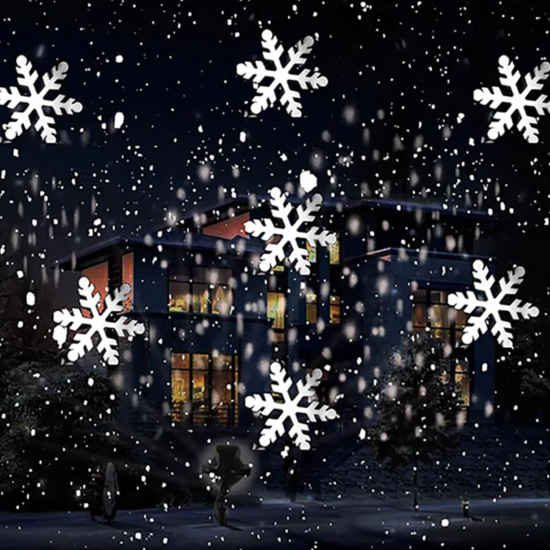 Industrial Laser Projector - Kerst Sneeuwvlok Laserlicht Sneeuwvalprojector IP65 Bewegende