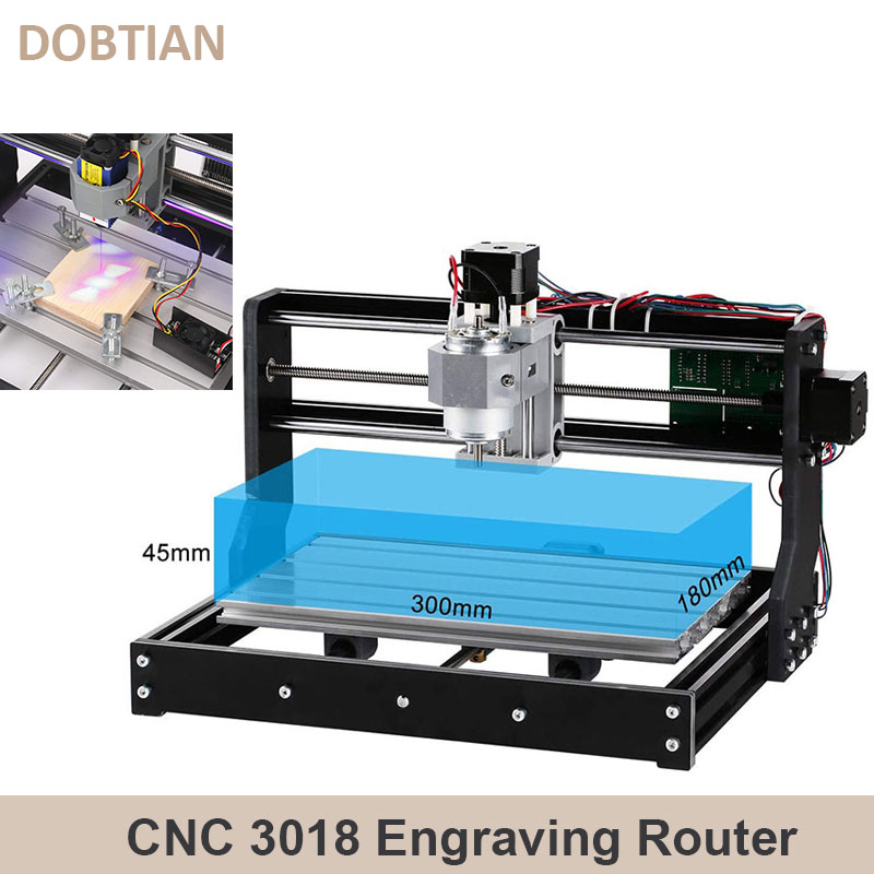 Industrial Handheld Laser Engraver - CNC 3018 PRO houtgraveermachine met lasergraveermodule,