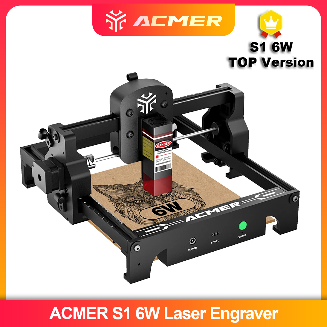 Industrial Handheld Laser Engraver - ACMER S1 2.5/3.5/6W Lasergraveerder Machine Draagbare