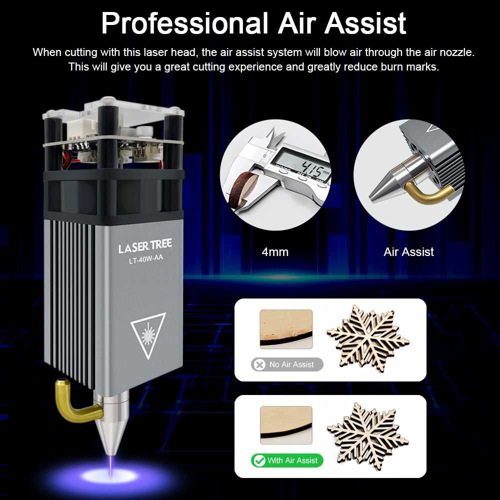 LASER BOOM 5W Air Assist Metal - Industrial Laser Tool recensie en prijs