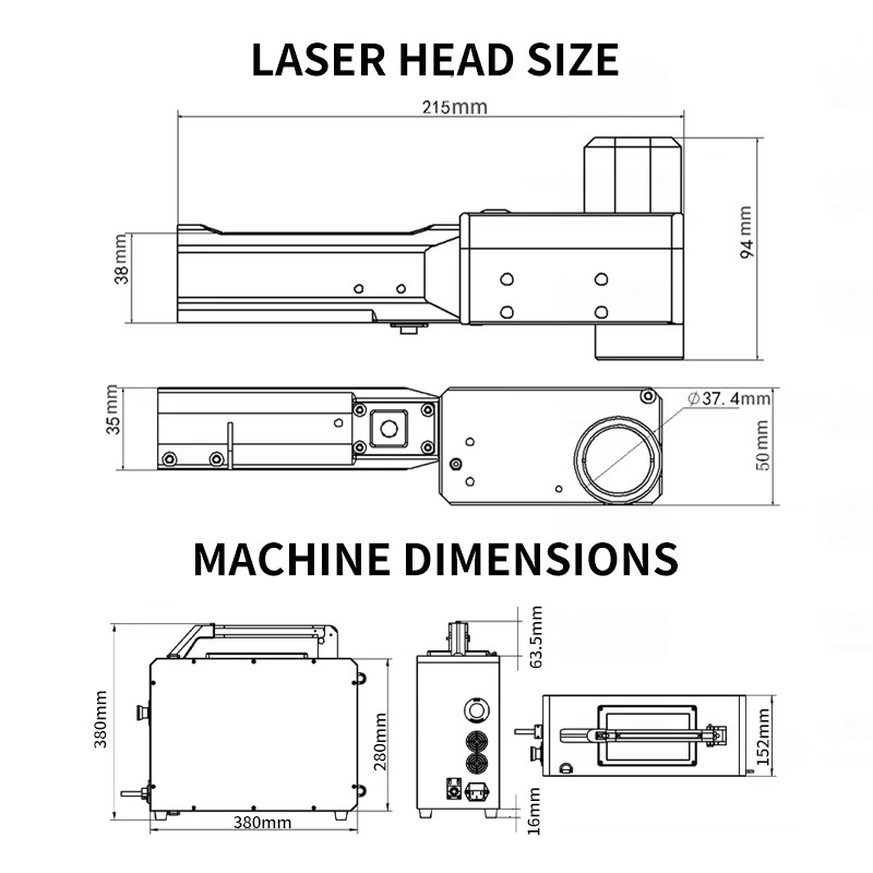 Draagbare rugzakmodel handlase - Industrial Laser Cleaner Price recensie en prijs