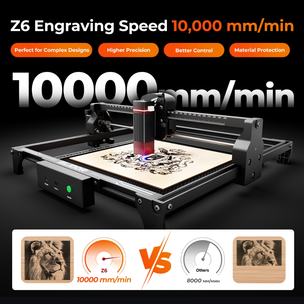 ELIDOR Z6 6 W/12 W Lasergravee - Air Assist Pump Laser recensie en prijs