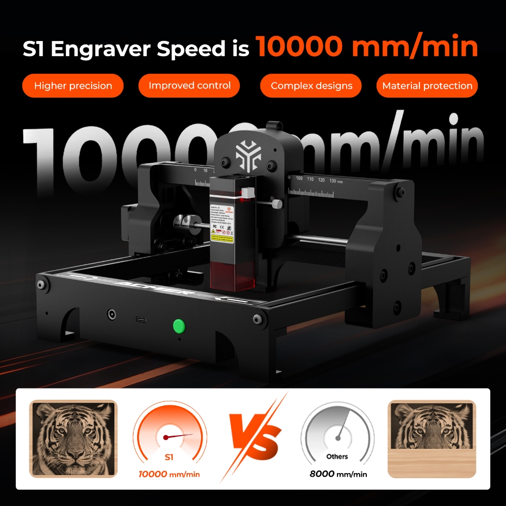 ACMER S1 6W/3.5W/2.5W Mini Dra - Industrial Handheld Laser Engraver recensie en prijs