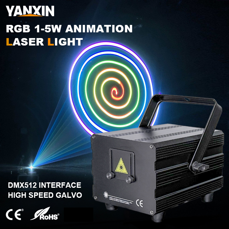 5W RGB Animatie Laserlicht 2W  - Industrial Laser Projector recensie en prijs