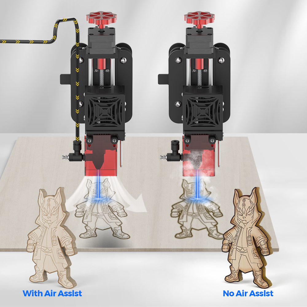 Twotrees Laser Graveur Luchtco - Air Assist Pump Laser recensie en prijs