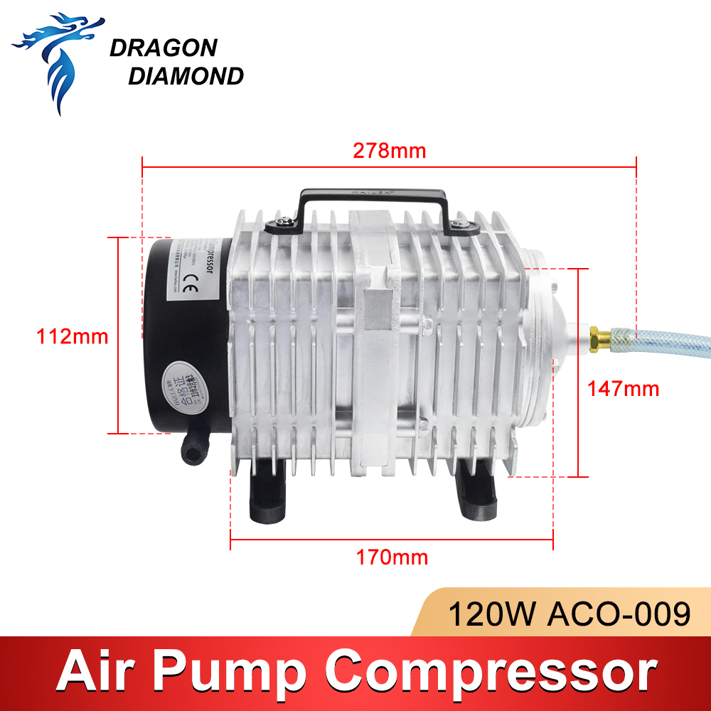120W Luchtcompressor Elektrisc - Air Assist Pump Laser recensie en prijs