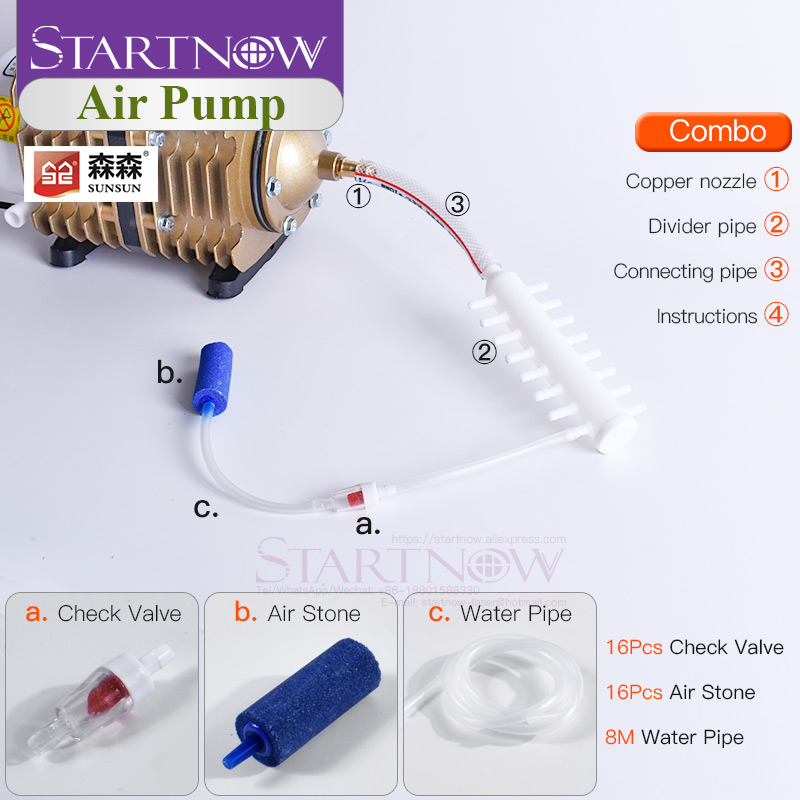 220V 185W 150L/min Elektrische - Air Assist Pump Laser recensie en prijs